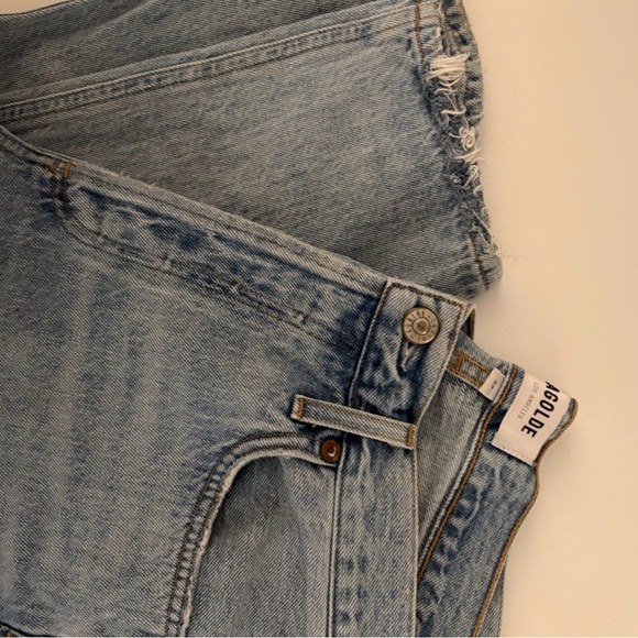 AGOLDE Jamie Distressed Light Blue Jeans - Picture 6 of 9